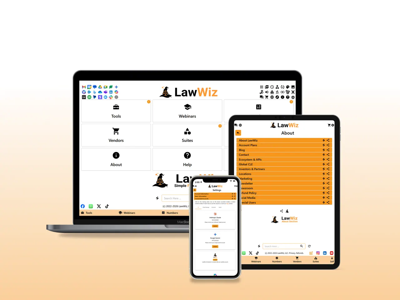 Legal Technology SaaS Platform product mockup